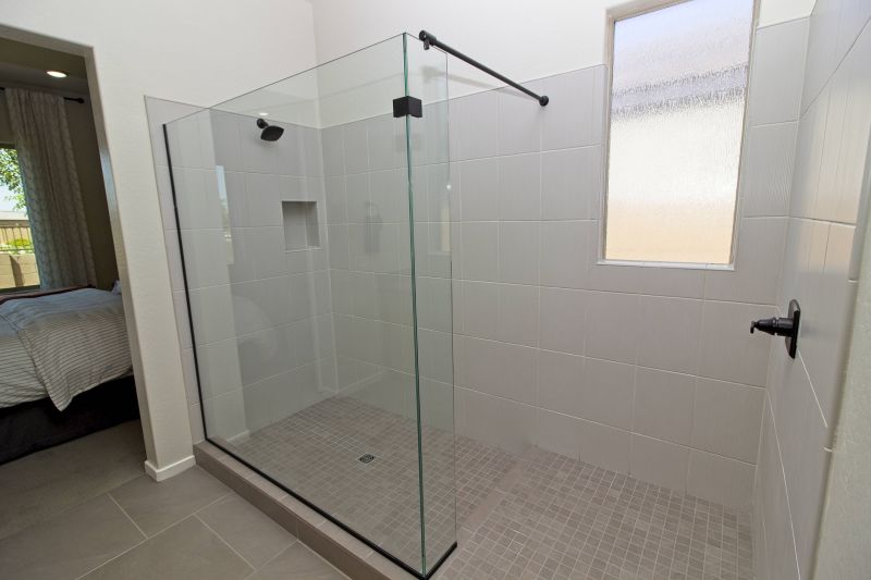 Small Bathroom Shower with Sliding Door